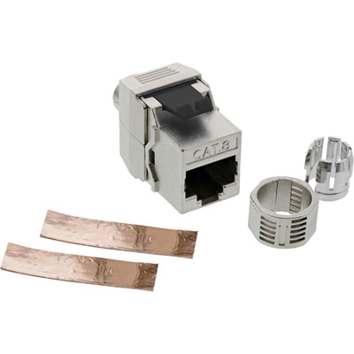 InLine® Keystone RJ45 Buchse, SNAP-In, Cat.8.1, Schraubverschluss (Produktbild 3)