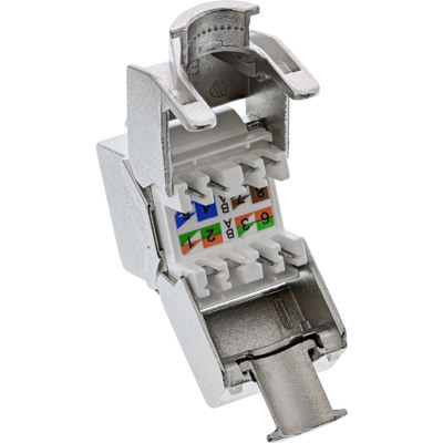 InLine® Keystone RJ45 Buchse, SNAP-In, Cat.8.1, schmale Ausführung (Produktbild 3)