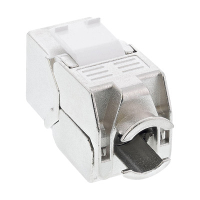 InLine® Keystone RJ45 Buchse / LSA Einsatz, SNAP-In, Cat.6a, mit Staubschutz rot (Produktbild 2)