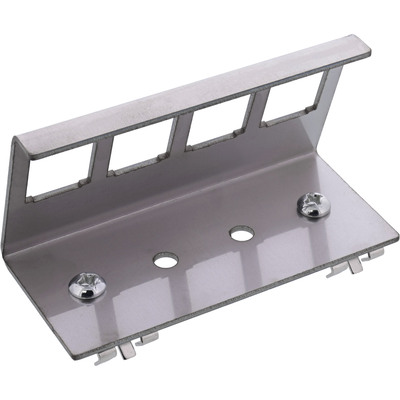 InLine® Keystone SNAP-In Metall-Modulhalter, 4-fach für Hutschiene (Produktbild 2)