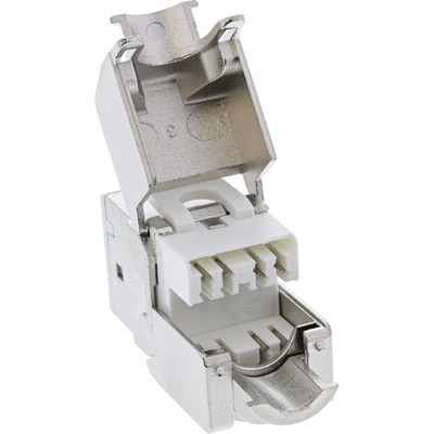 InLine® Keystone RJ45 Buchse, geschirmt, Cat.6A, weiß 8er Pack (Produktbild 3)