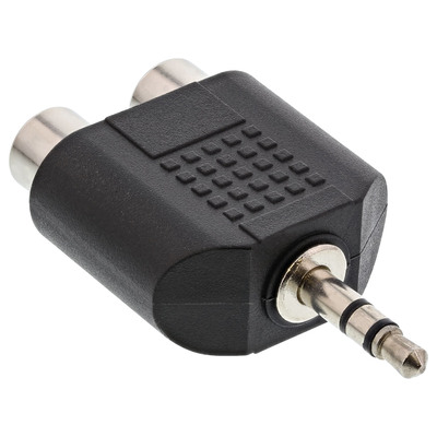 InLine® Audio Adapter, 3,5mm Klinke Stecker an 2x Cinch Buchse, Stereo (Produktbild 2)
