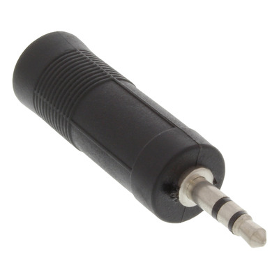 InLine® Audio Adapter, 3,5mm Klinke Stecker Stereo an 6,3mm Klinke Buchse, Stereo (Produktbild 2)