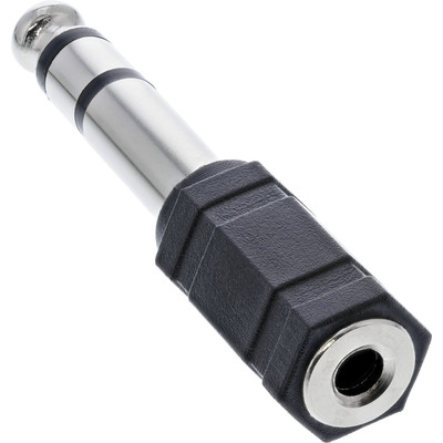 InLine® Audio Adapter, 6,3mm Klinke Stecker an 3,5mm Klinke Buchse, Stereo (Produktbild 2)