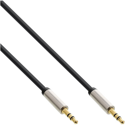 InLine® Basic Slim Audio Kabel Klinke 3,5mm ST/ST, Stereo, 1m (Produktbild 2)