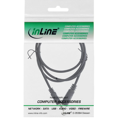 InLine® Klinke Verlängerung, 3,5mm Klinke Stecker / Buchse, Stereo, 1m (Produktbild 11)