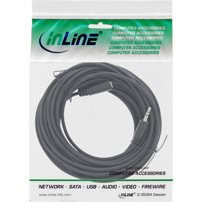 InLine® Klinke Verlängerung, 3,5mm Klinke Stecker / Buchse, Stereo, 10m (Produktbild 11)