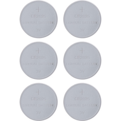 InLine® Knopfzellen, 3V Lithium, CR2025, 6er Pack (Produktbild 2)
