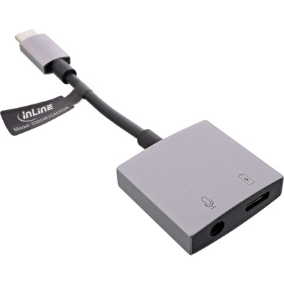 InLine® USB-C Audio Adapterkabel, USB-C zu 3,5mm Buchse + PD 30W (Produktbild 3)