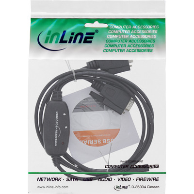 InLine® USB 2.0 zu 2x Seriell Adapterkabel Stecker A an 2x 9pol SubD ST, 1,5m (Produktbild 2)