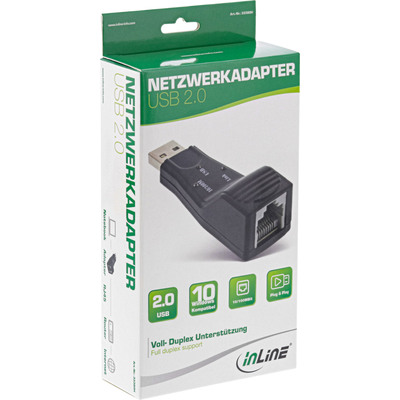 InLine® USB 2.0 Netzwerkadapter, 10/100MBit (Produktbild 3)