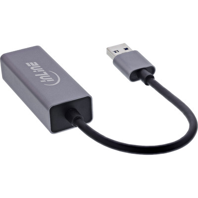 InLine® USB 3.2 Netzwerkadapter Kabel, USB-A zu RJ45 Gigabit Netzwerk (Produktbild 2)