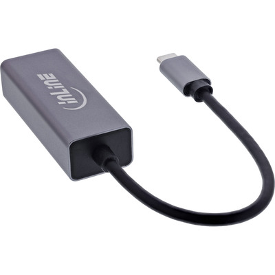 InLine® USB 3.2 Netzwerkadapter Kabel, USB-C zu RJ45 Gigabit Netzwerk (Produktbild 2)