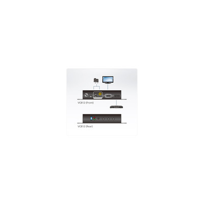 ATEN VC812 Video-Konverter HDMI zu VGA mit Skalierfunktion bis FullHD 1080p  (Produktbild 5)