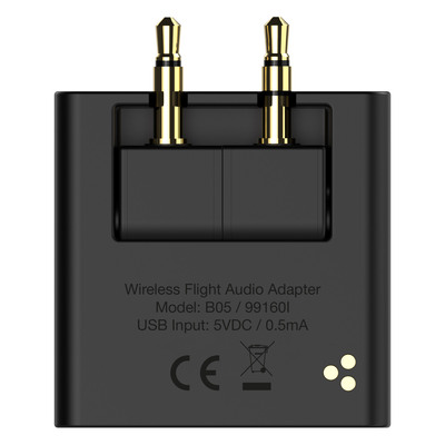 InLine® Flugzeug Bluetooth Audio Transmitter Sender, BT 5.0, aptX HD/LL, Flight Adapter mit Ladecase  (Produktbild 5)
