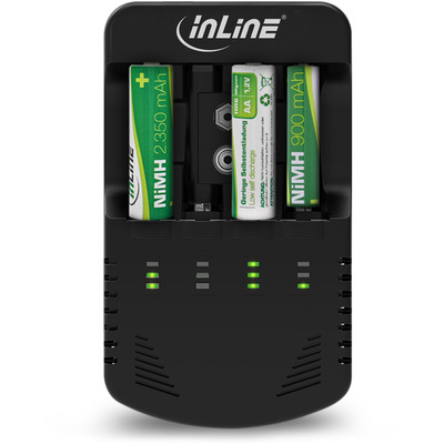 InLine® Ladegerät NiCd+NiMH, AA und AAA und 9V Block (Produktbild 2)