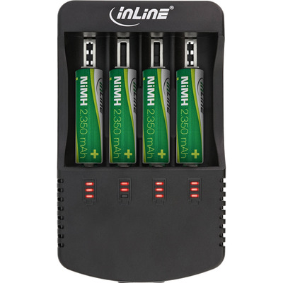 InLine® Ladegerät für Lithium und NiCd+NiMH Akkus, mit Powerbank-Funktion  (Produktbild 5)