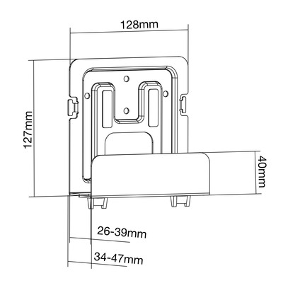 InLine® Halterung für Mediageräte / Streaming-Boxen, 26-39mm  (Produktbild 5)