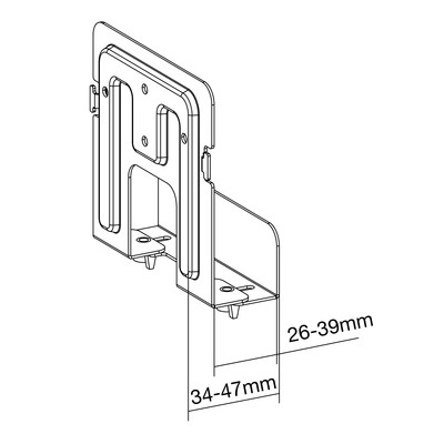 InLine® Halterung für Mediageräte / Streaming-Boxen, 26-39mm (Produktbild 6)