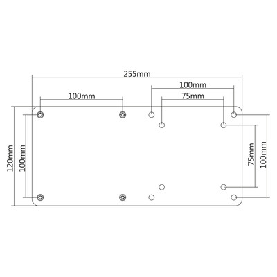 InLine® Halterung für Intel NUC-PC an VESA 75/100 Halter  (Produktbild 5)