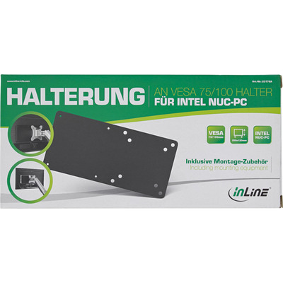 InLine® Halterung für Intel NUC-PC an VESA 75/100 Halter (Produktbild 6)