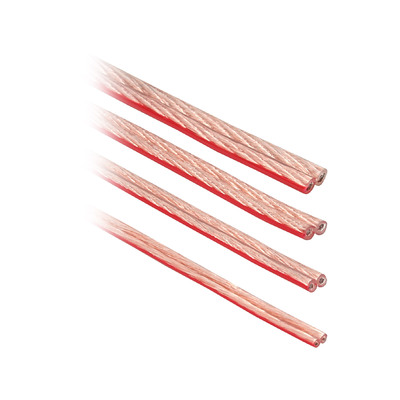 InLine Lautsprecherkabel, 2x 2,5mm, CCA, transparent, 10m (Produktbild 2)