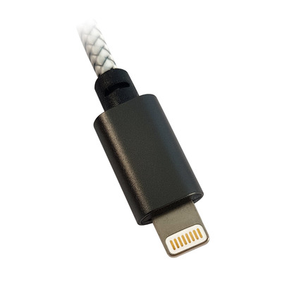 LC-Power LC-C-USB-Lightning-1M-1 (MFI) USB A zu Lightning Kabel, silber 1m (Produktbild 2)