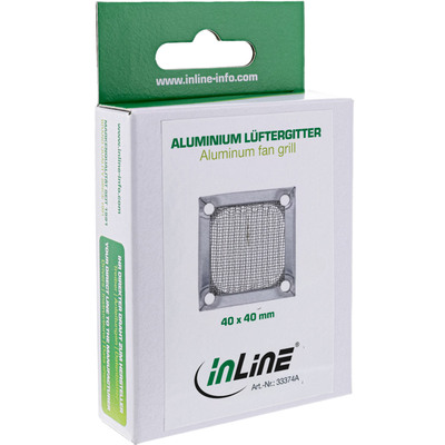 InLine® Lüftergitter, Aluminium Filter, 40x40mm (Produktbild 3)
