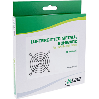 InLine® Lüftergitter Metall, schwarz, 60x60mm (Produktbild 3)
