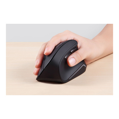 Perixx PERIMICE-804, ergonomische vertikale Maus, Bluetooth, schnurlos, schwarz (Produktbild 6)