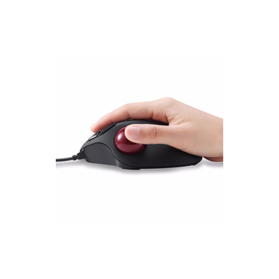 Perixx PERIMICE-517, Ergonomische Trackball Maus, USB-Kabel, schwarz (Produktbild 3)