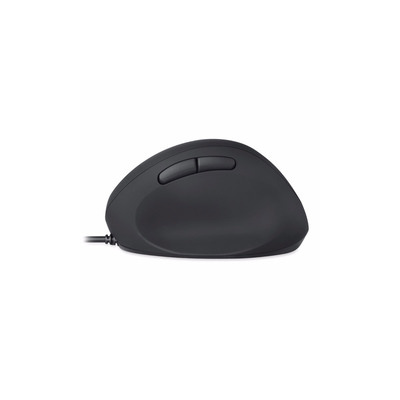 Perixx PERIMICE-519, kleine ergonomische Rechtshänder-Maus, USB-Kabel, schwarz (Produktbild 3)