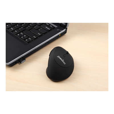Perixx PERIMICE-719, kleine ergonomische Maus, Rechtshänder, schnurlos, schwarz (Produktbild 6)