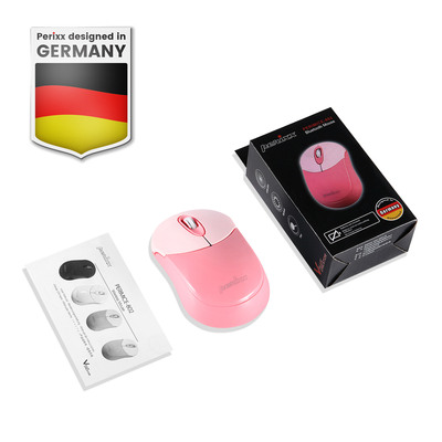 Perixx PERIMICE-802PK, Bluetooth-Maus für PC und Tablet, schnurlos, pink (Produktbild 2)