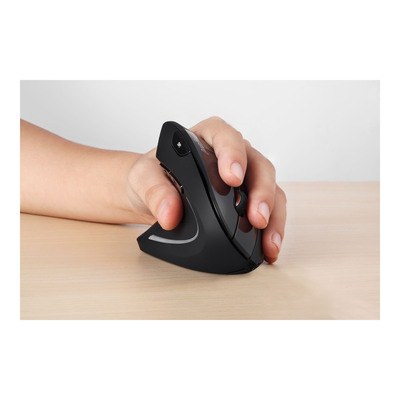 Perixx PERIMICE-713 L, ergonomische Maus, für Linkshänder, vertikal, schwarz (Produktbild 2)