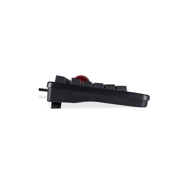Perixx PERIBOARD-522 US B, USB-Tastatur mit Trackball, US Layout, schwarz (Produktbild 6)