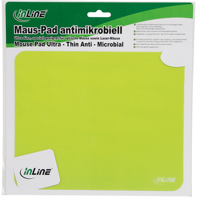 InLine® Maus-Pad antimikrobiell, ultradünn, grün, 220x180x0,4mm  (Produktbild 5)