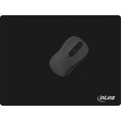 InLine® Maus-Pad, Soft Gaming Pad, 350x260x3mm, schwarz (Produktbild 2)