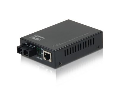 Fast-Ethernet RJ45 zu SC Mediakonverter -- Single-Mode Fiber 1310nm 20km, FVT-2201 (Produktbild 1)