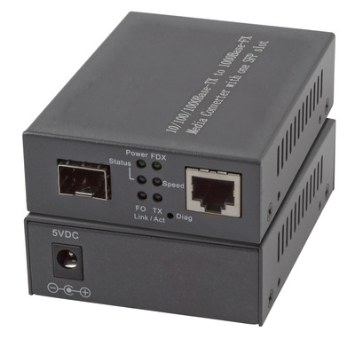 Media Konverter 1x100/1000Mbit Rj45, 1 x -- Gigabit SFP Port, EL029 (Produktbild 1)
