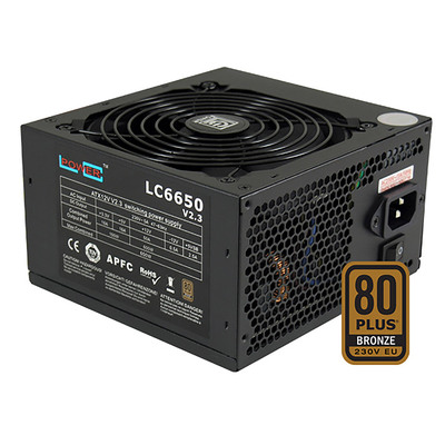 LC-Power LC6650 V2.3, ATX-Netzteil Super-Silent-Serie, 650W, 80 Plus Bronze (Produktbild 2)
