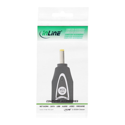 InLine® Wechselstecker M20 (19V) für Universal Netzteil, 90W/120W, schwarz (Produktbild 11)