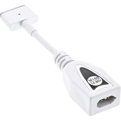 InLine® Wechselstecker M18B (14,85V), für Apple Magsafe2, für Universal Netzteil, 90W/120W, weiß (Produktbild 2)