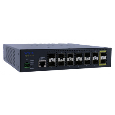 14-Port L2 Managed Gigabit Ethernet -- Fiber Switch, 14x GE SFP, FOS-3114 (Produktbild 1)
