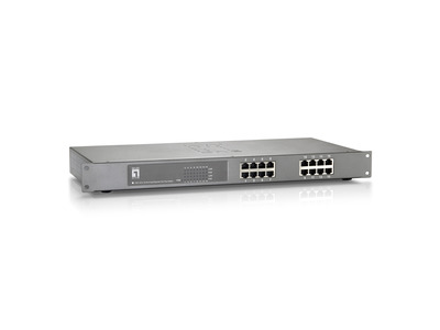 16-Port Fast Ethernet PoE+ Switch (480W) -- , FEP-1612 (Produktbild 1)