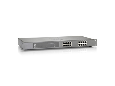 16-Port Gigabit Ethernet PoE+ Switch -- (480W), GEP-1622 (Produktbild 1)