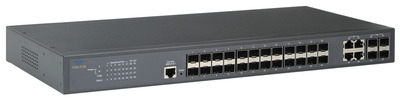 28-Port L2 Managed Gigabit Fiber Switch -- 24x 100/1000 SFP, 4x Combo RJ45/SFP, FOS-3128 (Produktbild 1)