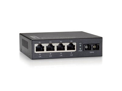 4-Port Fast Ethernet Switch + 1 LWL -- Multimode SC Port, FEU-0511 (Produktbild 1)
