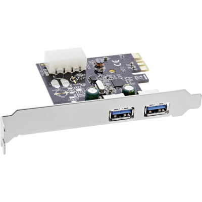 InLine® Schnittstellenkarte, 2x USB 3.0, PCIe, inkl. Low-Profile Slotblech (Produktbild 3)