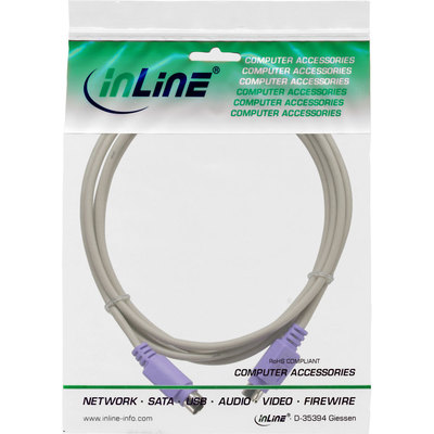InLine PS/2 Kabel, Stecker / Stecker, PC 99, Farbe Violett, 2m (Produktbild 11)